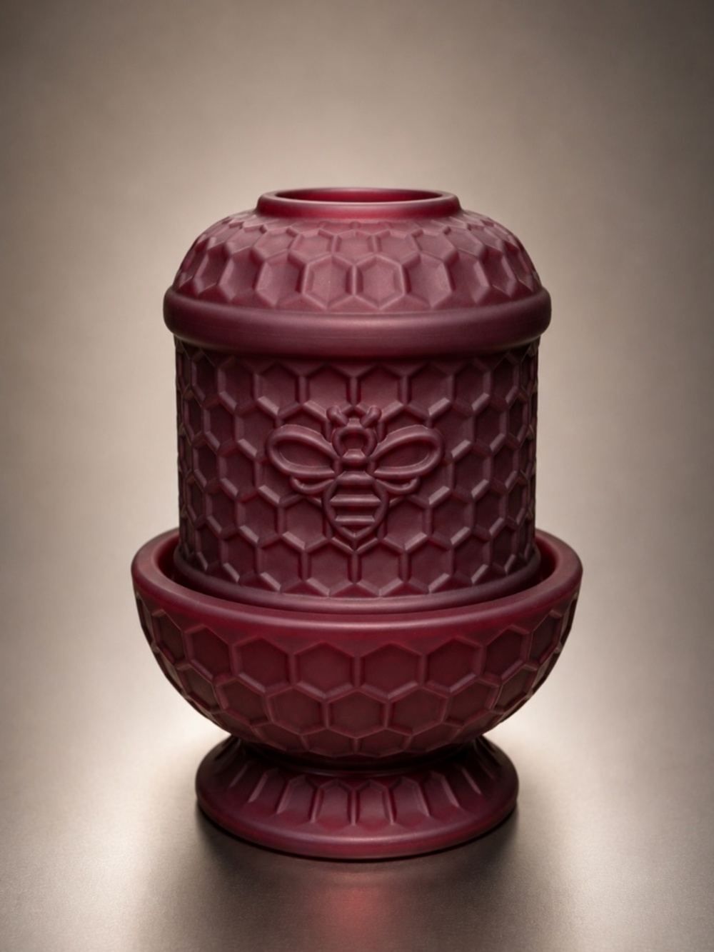 BHG Original Honeycomb Fairy Lamp in Scarlet Mist